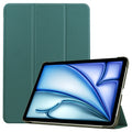 Tablets case  For Ipad air11 2024 11 inch Book Flip Cover with Stand Auto Wake Sleep  Three fold Caster hard shell