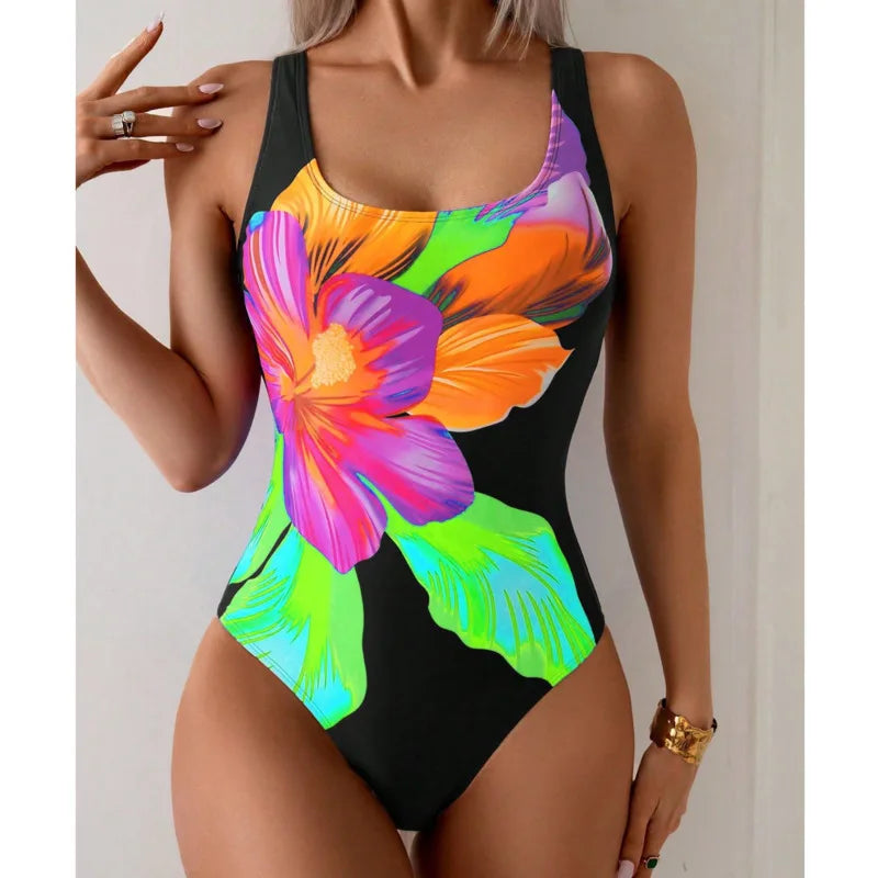 Summer Print Sexy One-Piece Swimsuits Closed Women Swimwear Push Up Swimming Wear Body Bathing Suits Beachwear Pool Bather 2026