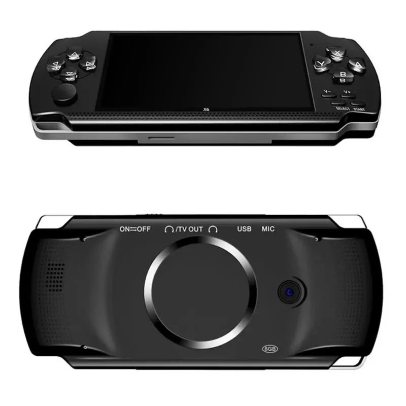 Hot Selling 4.3 inch Retro Gaming X6 Portable Game Console Built-in Game Box Multifunctional Handheld Arcade Game Console