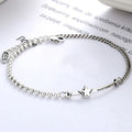 VENTFILLE 925 Sterling Silver Thai Silver Bracelet for Women Vintage Geometric Heart Love Lucky Punk Jewelry 2023 New Dropship