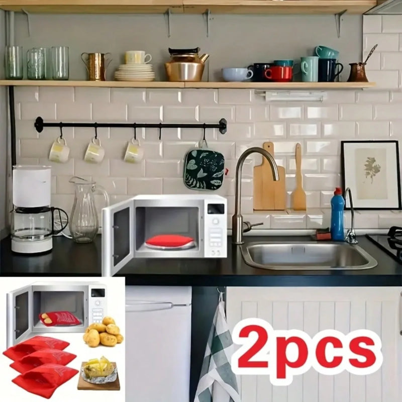 Microwave Potato Cooking Bag Quick Baking Tool Reusable Baking Bag For Microwave Baked Potato Fast Homemade Baking And Pastry