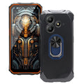 For Blackview Oscal Marine 2 6.56" Back Finger Ring Soft TPU Silicone Case For Blackview OscalMarinE2 Bracket Phone Cover