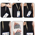 Leopard Print Crossbody Cell Phone Lanyard Strap Neck Cord Mobile phone Lanyards Chain With Universal Gasket for All Phone Case
