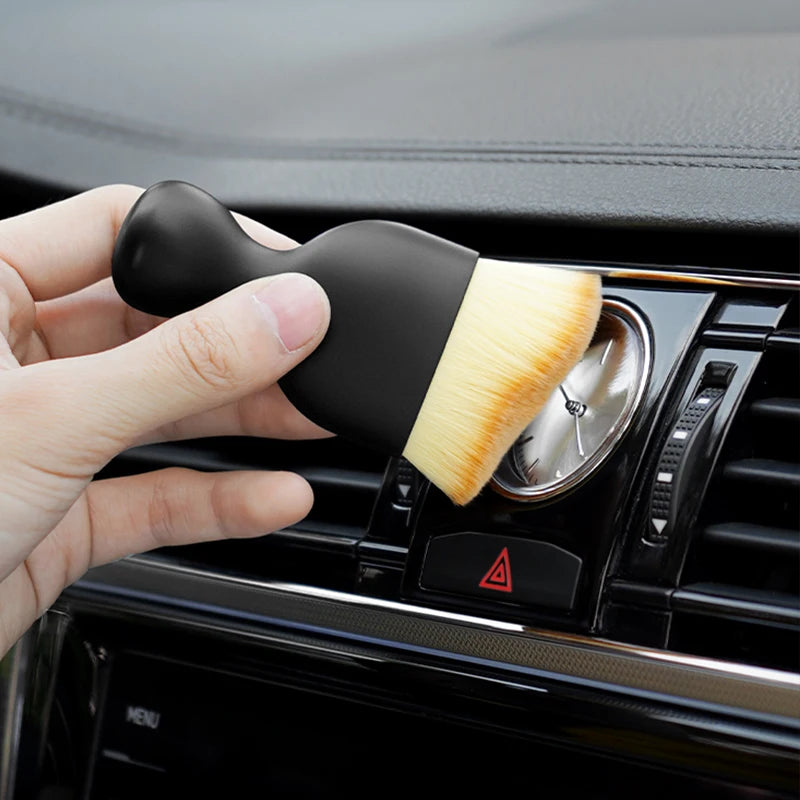 SEAMETAL Car Interior Cleaning Brush Ultra-Soft Scratch Free Duster Sweeping Brush Air Vent Car Detailing Gap Dust Removal Tool