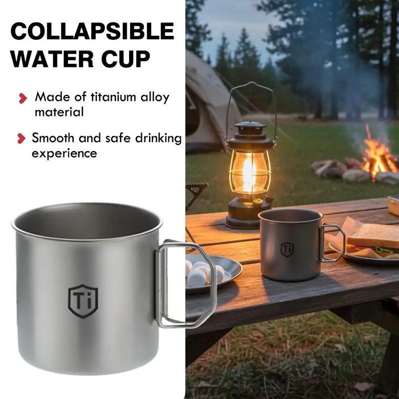 Titanium Purification Water Cup, Anti-Mold Antibacterial Drinking Mug with Lid, for Home Outdoor Beer Coffee Cold Drinks
