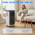 16000 BTU Portable Air Conditioner, 3-in-1 AC Unit with Cool/Dehumidify/Fan, Quiet Bedroom AC with Remote & WiFi, Customized