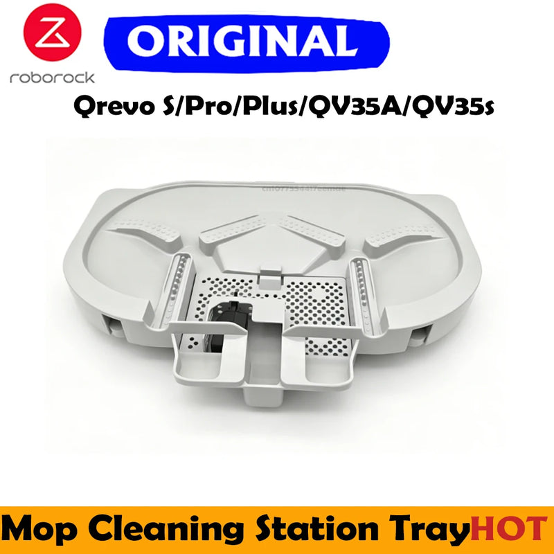 Original Roborock Qrevo C Mop Cleaning Station Tray Accessory for Qrevo S/Pro/Plus/QV35A/QV35s Vacuum Cleaner Mop Spare Parts