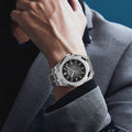 314 Steel Case Luxury Watches For Men Mechanical , Sapphire Glass Watch Mirror, Stainless Steel 50m Waterproof Men Watch Am0533