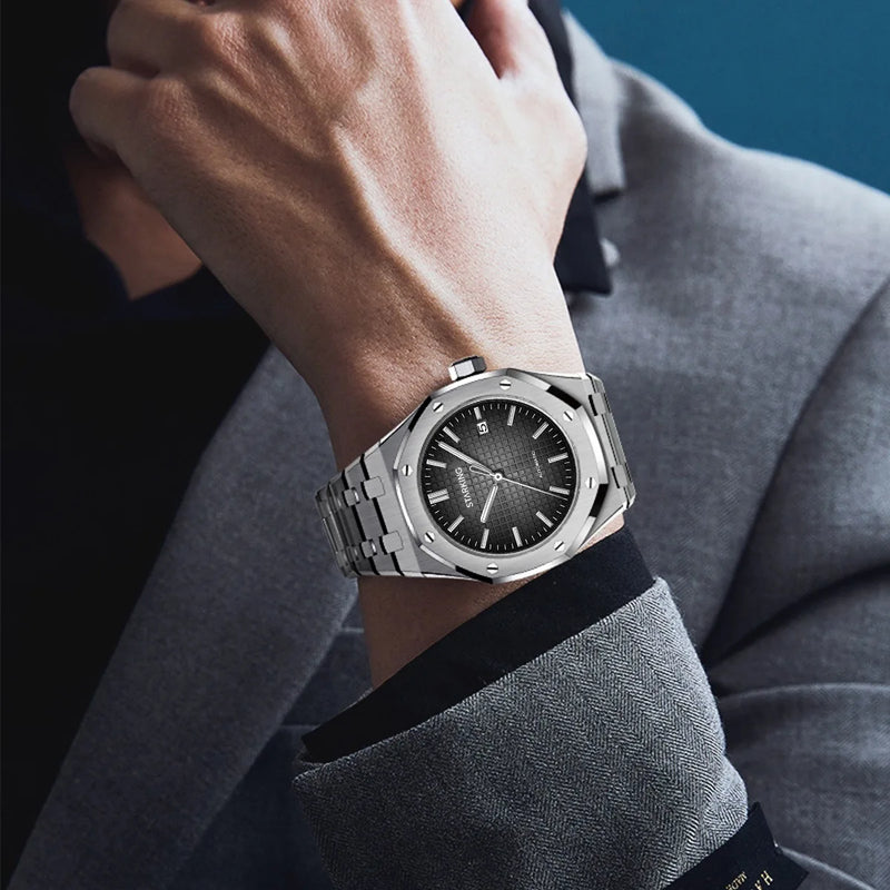 314 Steel Case Luxury Watches For Men Mechanical , Sapphire Glass Watch Mirror, Stainless Steel 50m Waterproof Men Watch Am0533