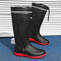 Winter Thickened Anti-slip Men's Rain Boots High Waterproof Reflective Work Fishing Shoes Warm Water Shoes Rubber Shoes for Men