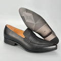 Men's Summer Genuine Leather Breathable Formal Business Shoes Wedding White Leather Shoes Korean Style Pointed Toe Loafers