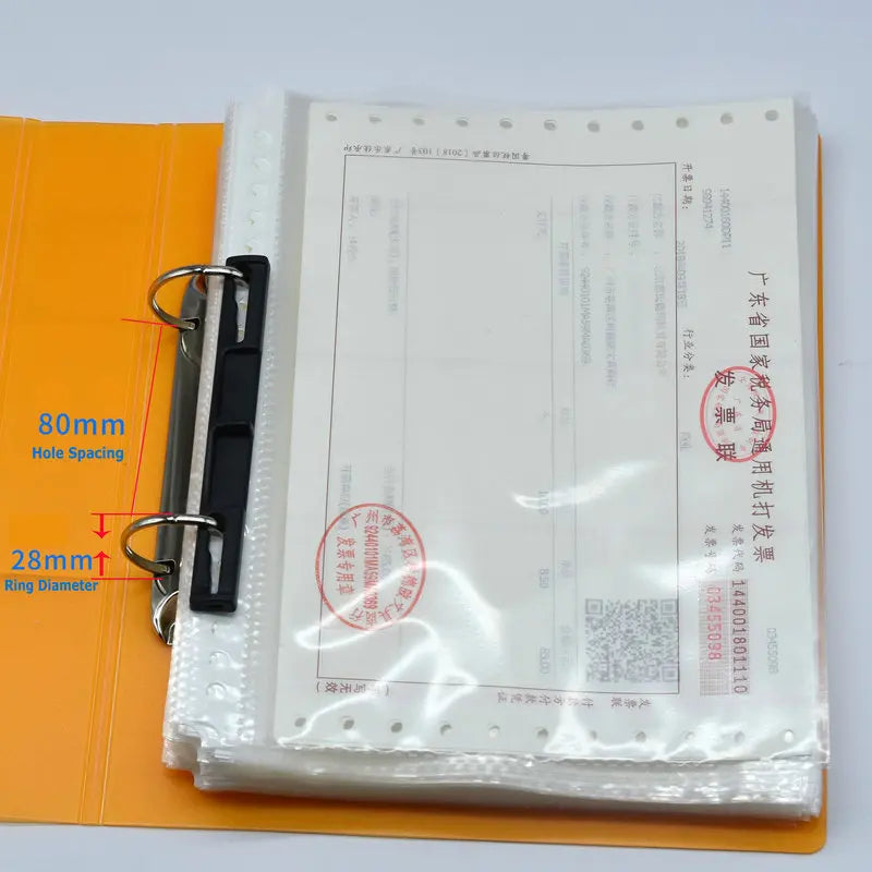 Colorful A5 Binder 2-Hole Punched Paper File Cover Document Organizer A5 Folder For Documents