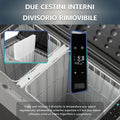 Alpicool T50 Dual Temperature Control 12 Volt Refrigerator 53 Quart Portable Car Fridge Freezer (-4°F~68°F) for Truck, RV, Boat