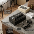 Mini Mixing Console 4 Channel Audio Mixer Mobile Recording Soundcard Studio Podcasting Live Streaming Equipment MH400