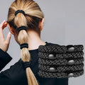 5pc Europe and America Good High Elasticity Hair Ties Rope Scrunchies for Women Men Girls  Ponytail Holder Hair Accessories
