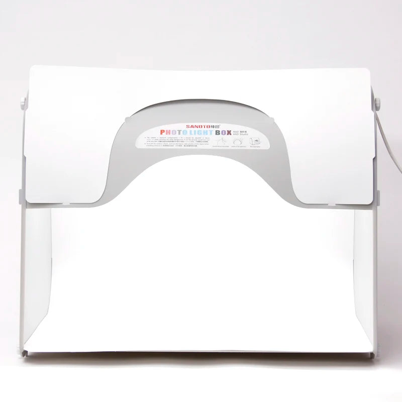 SANOTO Photograph Lightbox Photo Studio Manicure Foto Softbox  LED Photo Light Box Dimmable Tabletop Shooting Tent Kit