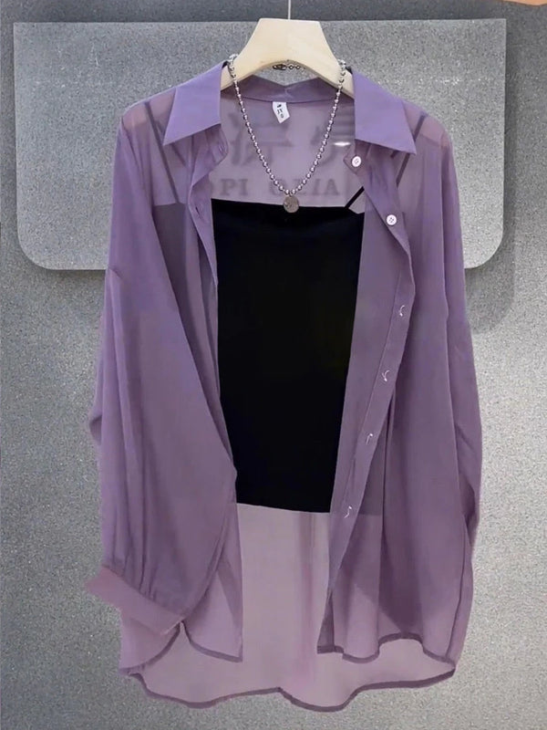 New 2026 Women's Ultra-Smooth Loose Sun Protection Shirt Pearl Silk Ice Sensation Open Cardigan Outerwear Summer Fashion