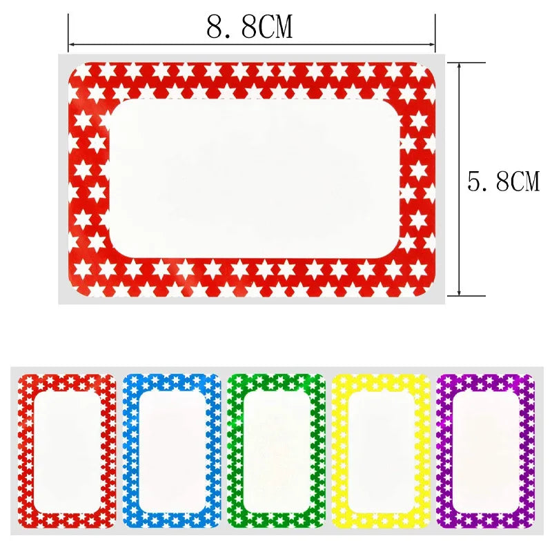 50 - Colorful Blank Handwritten Name Stickers Labels - View 6 | SAMAG