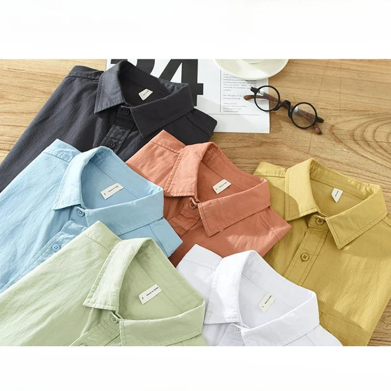 100% Cotton Solid Color Men's Summer Lightweight Short | SAMAG