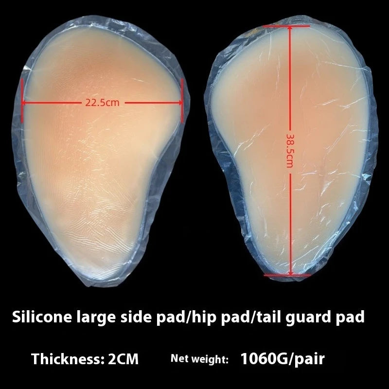Silicone Hip Pad Women Big Larger Buttock Enlarge Hips Ass Abdomen Body Shapewear Self-adhesive Stickers Thickened Washable Pads