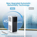 8000 BTU Air Conditioner Portable for Room up to 350 Sq. Ft, with Remote Control, Powerful Cooling, White