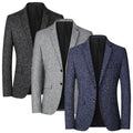 New Autumn Black Men Business Social Suit Jacket, Blue Fashion Blazers, Simple Homme Prom Party Dress Coats.