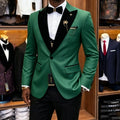 Slim Fit Luxury Three Pieces Men Suit Set Separates Custom Groom Tuxedo With Black Velvet Lapel For Wedding Party ropa hombre