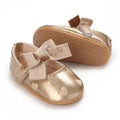 Gold Color Theme Christening baby Shoes for 1 Year Old Newborn Baby Baptismal Shoes for Girl Kids