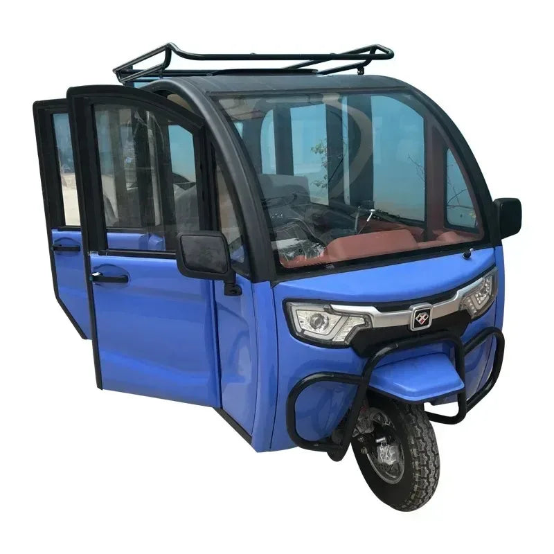 Fully Enclosed 3-Wheel Electric Tricycle for Adults 60v Voltage Trike Adult