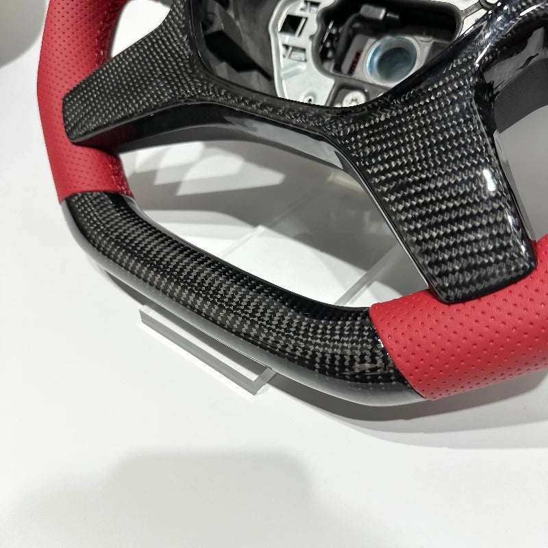 Personalized Carbon Fiber Steering Wheel Fit for Mercedes-Benz W212 W204 205 809 C ClASS C43 C63 Carbon Fiber Car Steering Wheel