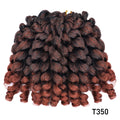 Ombre Braiding Hair Jumpy Wand Curl Crochet Braids Synthetic Crochet Hair Extension for Black Women Jamaican Bounce Curly Hair