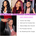 30 inch Lace Front Wig Straight Lace Frontal Wigs Pre Plucked 200% Density 13X4 Brazilian Human Hair Wig For Women Natural Black
