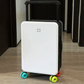 KLQDZMS 20"24Inch PC Suitcase Large-capacity Boarding Box Women's Trolley Case Men's Password Box with Wheels Rolling Luggage