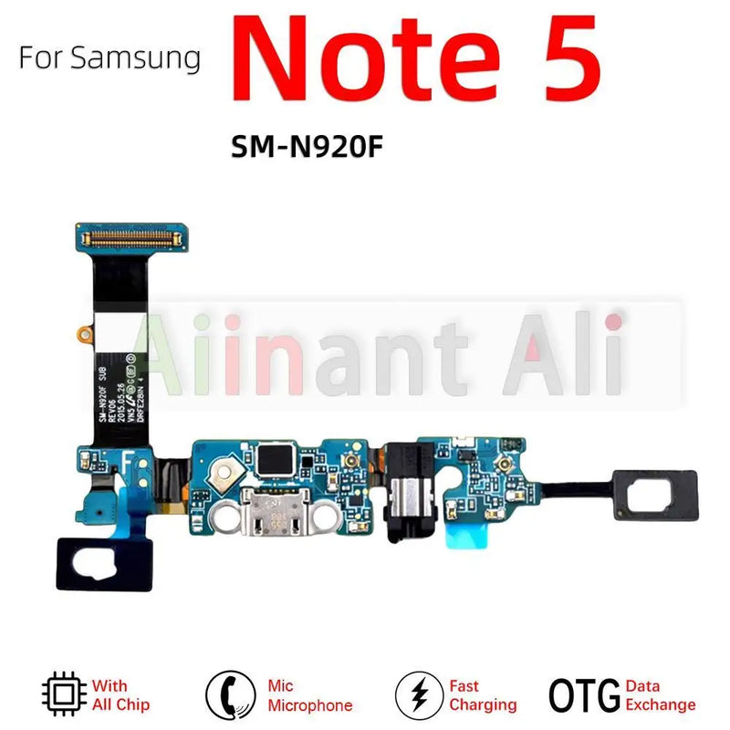 AiinAnt Mic Charger USB Dock Fast Charging Port Flex Cable For Samsung Galaxy Note 5 8 9 N950F N950N N950U N960F N960N N960U