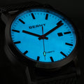 BERNY Automatic Men's Watch Top Brand Luminous 316L Stainless Steel Self-Wind Sapphire Wristwatch Mesh Belt Mechanical Men Watch
