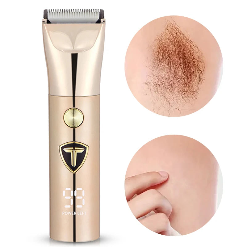 Multi functional USB charging beauty kit: integrated hair and body trimmer, professional clipper with long-lasting battery