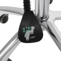 Rolling Saddle Stool Work Chair Height Adjustable  with Wheels +Backrest Heavy Duty