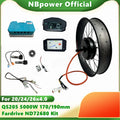 NBpower QS205 72V 5000W 170/190mm Dropout Electric Fat Bike 20/24/26x4.0 Snow Bike Rear hub Motor Wheel Kit Fardriver ND72680