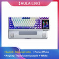 AULA L99 Intelligent Screen Mechanical Keyboard Bluetooth Wireless Tri-mode Night Gaming Laptop Keyboard 8000mAh Raindrop Switch