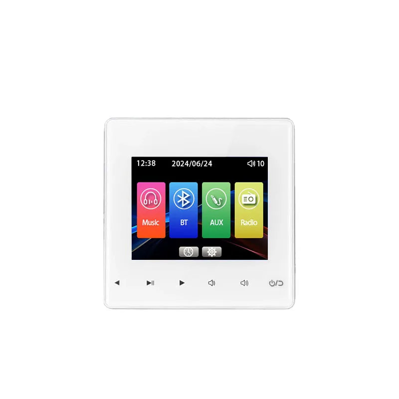 Home Theater Background Music System Audio In Wall Power Amplifier Bluetooths Player Sound TF AUX Control Panel Ceiling Speakers