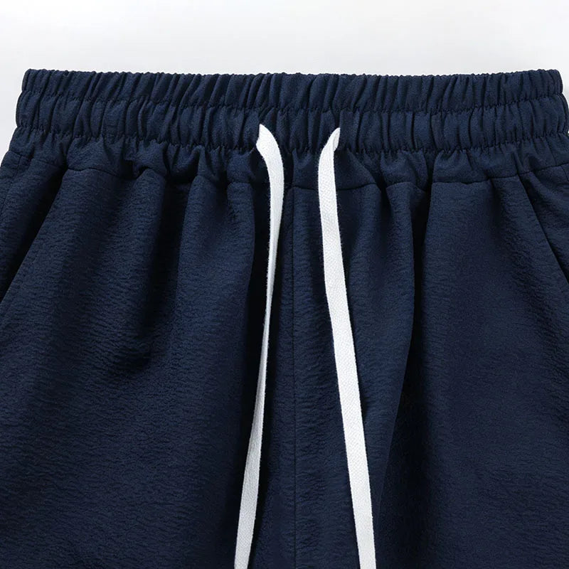 Men Textured Co Ord Set Loose Fit Short Sleeve Camp | SAMAG