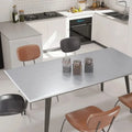 40cm metal brushed silver wall sticker stainless steel kitchen living room refrigerator countertop adhesive wallpaper