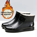 Extra Large Size Men's Rain Boots Anti-Slip Kitchen Work Rubber Shoes Waterproof Summer Boots Slip-On Flat Bottom Shoes
