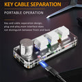 RGB Bluetooth Macro Mechanical Keyboard 3 Key Custom Programming Hotswap Red Switch Gaming Photoshop Keypad