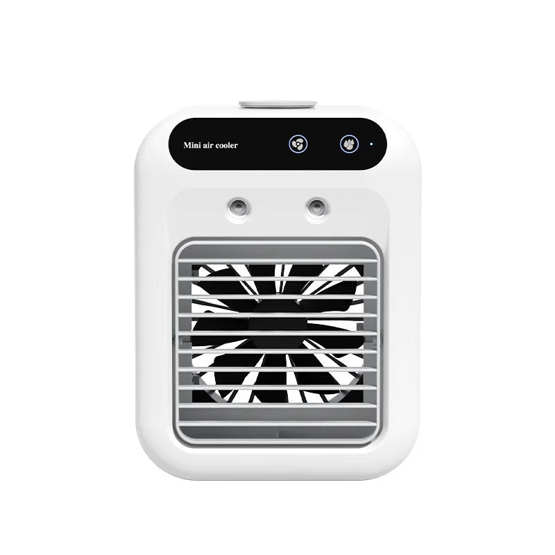 500ml Mini mobile air conditioner fan Portable desktop water capacity air cooler fan humidifier cooling function USB charging