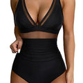 S-XL Shiny Swimwear Women Beach One Piece Swimsuit | SAMAG