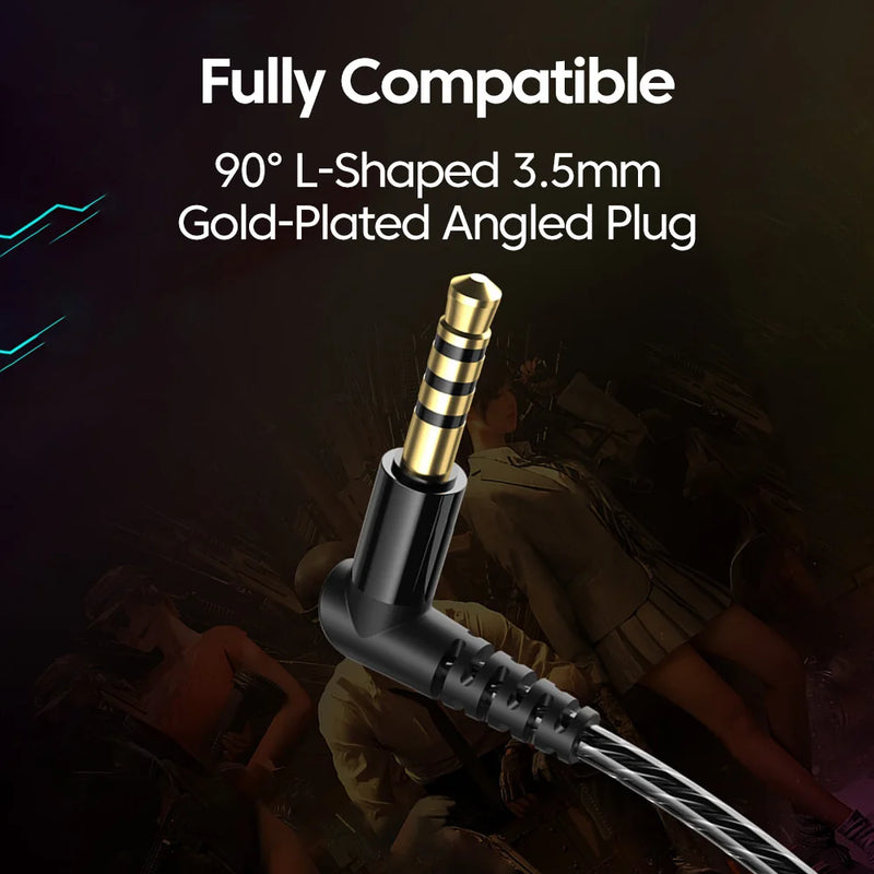 Elough Headset Gamer Headphones Wired Earphone Gaming Earbuds With Mic For Pubg CSGO Casque Phone Tablet Laptop Universal Game