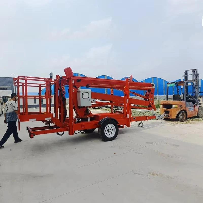 Customized New AWP Man Lifts Chassis-Mounted Telescopic Trailer Hydraulic Platform Lift Motor Towable Articulated Boom Nacelle L