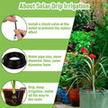 Solar Automatic Watering Kit for Garden, Drip Irrigation Watering System with 15 m Watering Hose, Balconies, Flower Pots, Plants