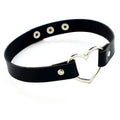 Fashion Black Pink PU Leather Gothic Punk Harajuku Cosplay Collar  Choker Necklace